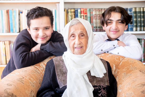 Mother with her 8 year old son.