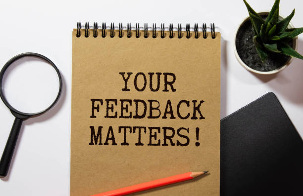 Your feedback matters Your feedback matters. business concept constructive feedback stock pictures, royalty-free photos & images