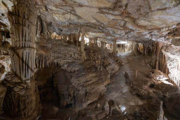 Rock formations inside of the Lehman Caves in Great Basin National Park, Nevada