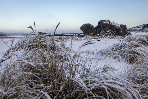 Gothenburg coastline in winter. Sweden.