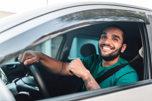 istock Portrait of a driver smiling 1946482963