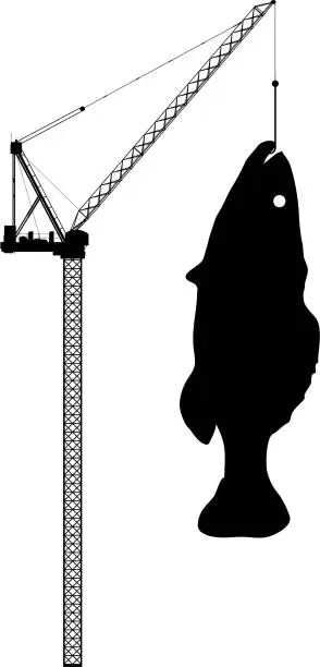 Vector illustration of Fishing