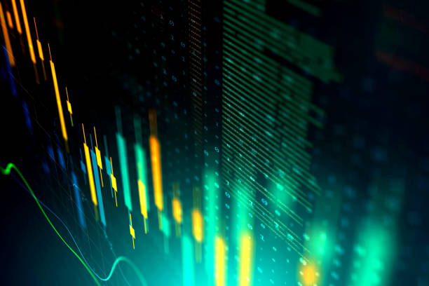istock Digitally Generated Currency and Exchange Stock Chart for Finance and Economy Based Computer Software and Coding Display 1946568349