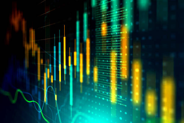 istock Digitally Generated Currency and Exchange Stock Chart for Finance and Economy Based Computer Software and Coding Display 1946568853