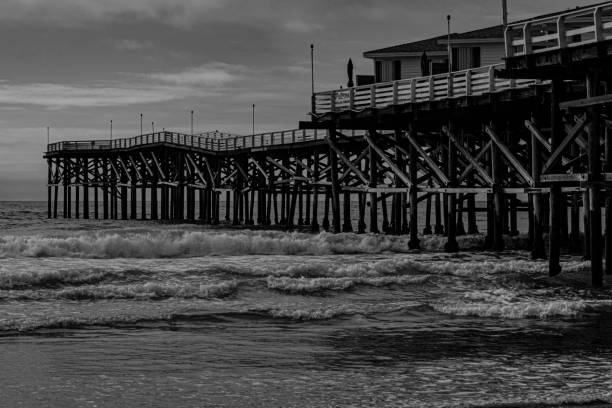 istock Black and  White Docks, San Diego,, California,USA. 1946579229