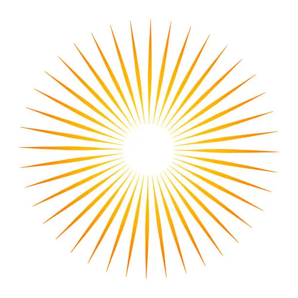 Vector illustration of Sunburst with light beams