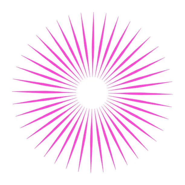 Vector illustration of Sunburst with light beams