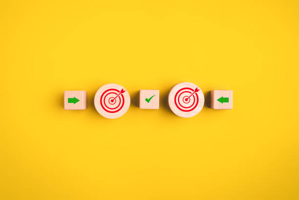 istock Target goal and arrow up icons on background, Successful project plan, Business strategy planning management, Business goal, Innovation and inspiration for creativity idea thinking 1946664305