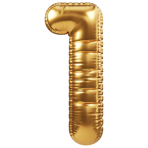 istock Gold Balloon 3D Number 1 1946675550