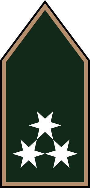 ilustrações de stock, clip art, desenhos animados e ícones de shoulder pad military officer insignia of the hungary szakaszvezető (corporal) - solider major army saluting