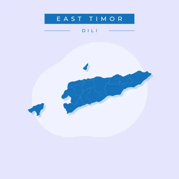 Vector illustration of Vector illustration vector of East Timor map Asia