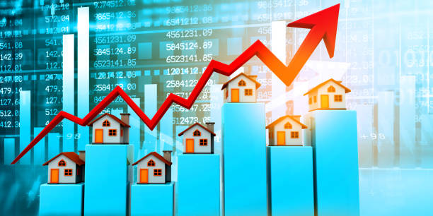 istock Growth in real estate. Business graph shows success 1946925124