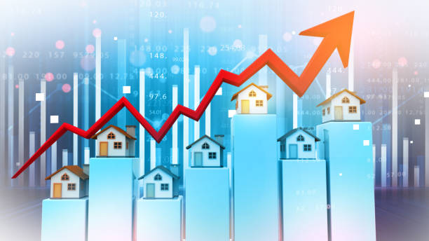 istock Growth in real estate. Business graph shows success 1946925641