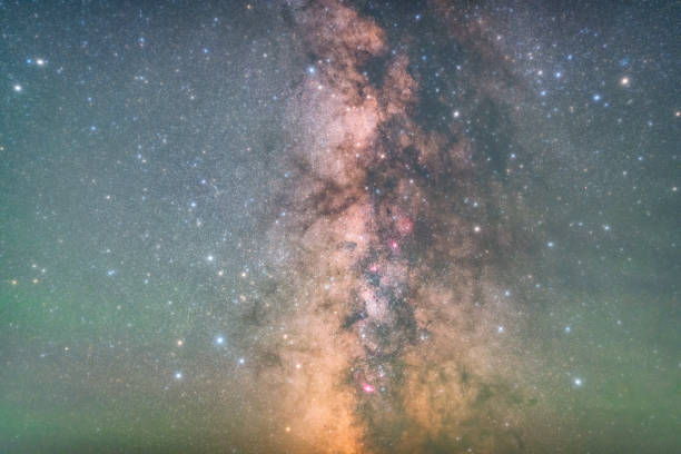 Milky way galaxy with stars and space dust in the universe