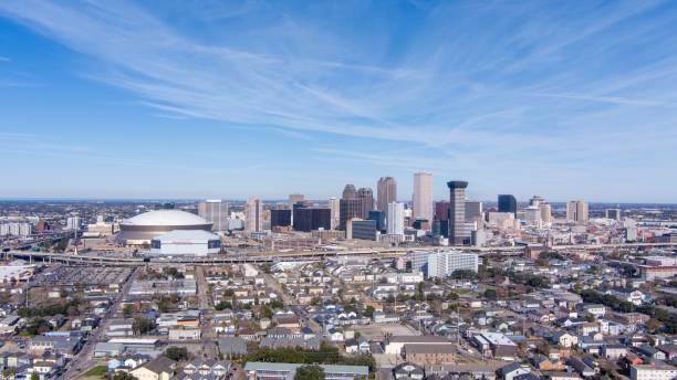 The Downtown New Orleans skyline in January