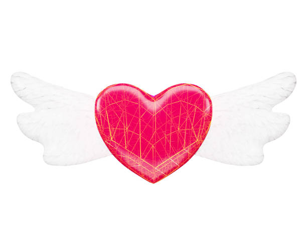 istock Valentine 3D icon image Ideal for digital greetings, this 3D image conveys affection with elegance and adds a touch of celebration isolated on a white background. Clipping path. 1947095240