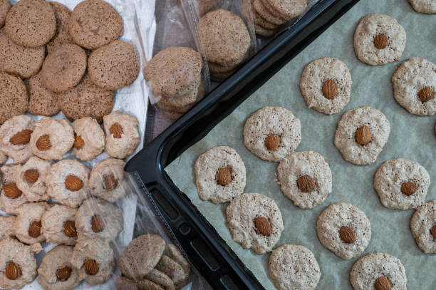 istock Ugly and good biscuits with almonds and walnuts 1947123107
