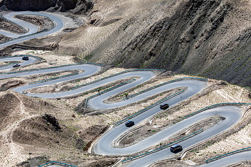 China, Xinjiang, Kashgar, Pamir Plateau, Panlong Highway