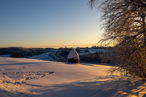 Winter in the Arkhangelsk region