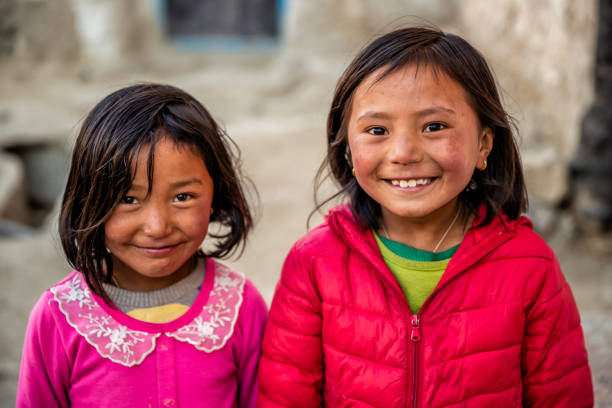 istock Two Tibetan young girls, Upper Mustang, Nepal 1947255664