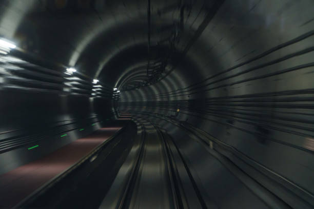 istock Fast Speed ​​in the Tunnel Motion Blurred Abstract Background 1947308498