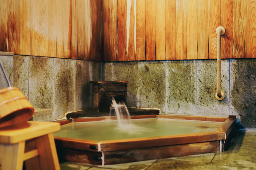 Gunma hot spring bath and hearth