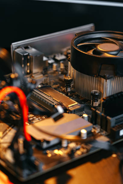 istock Computer part circuit board close up photo 1947417280