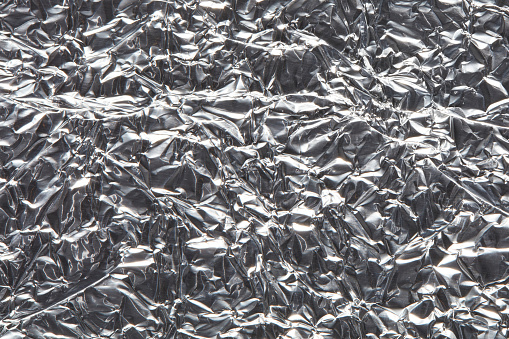 Close Up Of Aluminium Foil