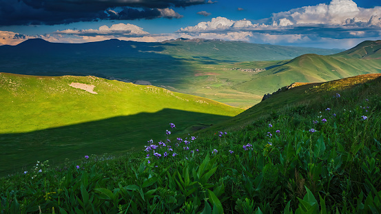 Geghama mountain range from the top of Gutanasar