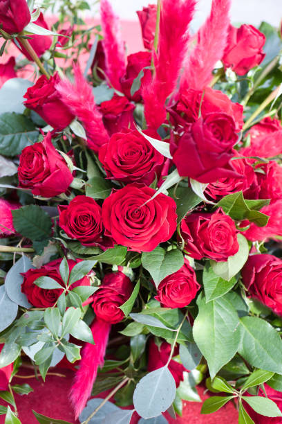 istock Landscape with beautiful rose flowers 1947473006