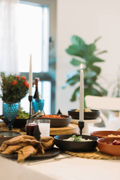 istock Traditional Turkish meze and appetizers on dinner table 1947491426