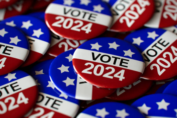 istock 2024 USA Presidential Election Pins 1947515637