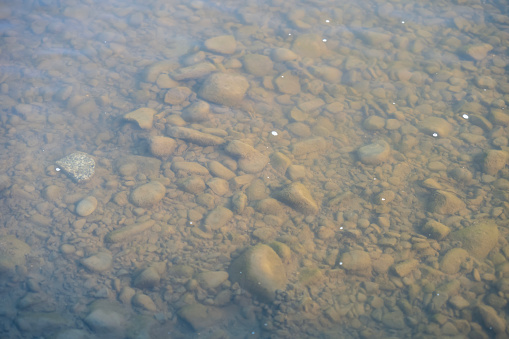 rocks under water , background texture