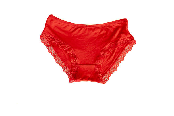 Red lace women's panties
