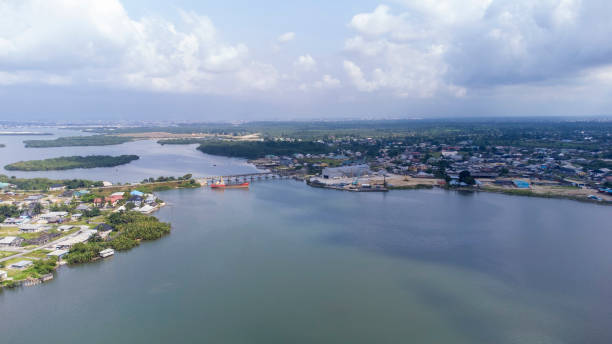 istock Seaport, Vessels and container in africa 1947558559