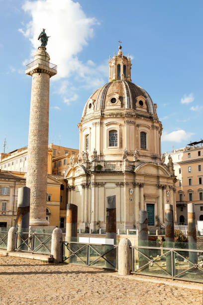istock Religious Architecture in Rome, Lazio Province, Italy.  (Chiesa del Santissimo Nome di Maria al Foro Traiano) 1947560663