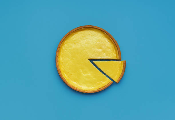 istock Homemade cheese pie minimalist on a blue table 1947647554