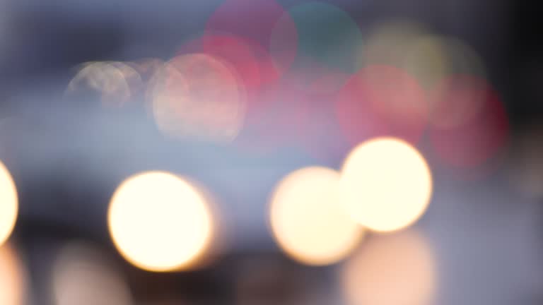 Defocused street lights