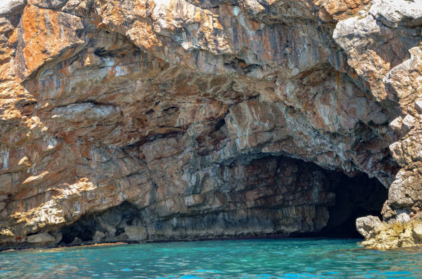 blue cave in Montenegro near Herzeg Novi