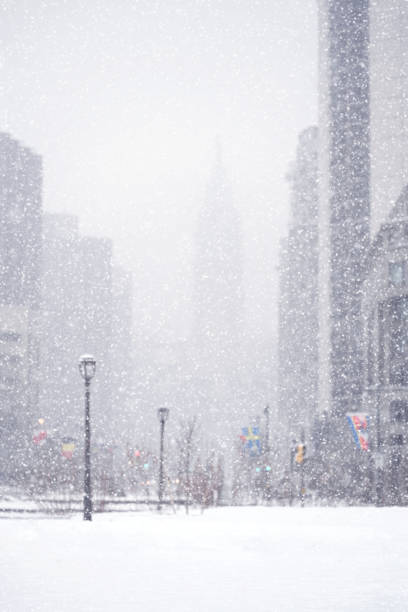 istock Center city Philadelphia during snow storm. 1947834344