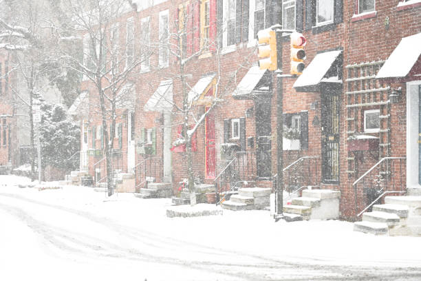istock Center city Philadelphia during snow storm. 1947839742