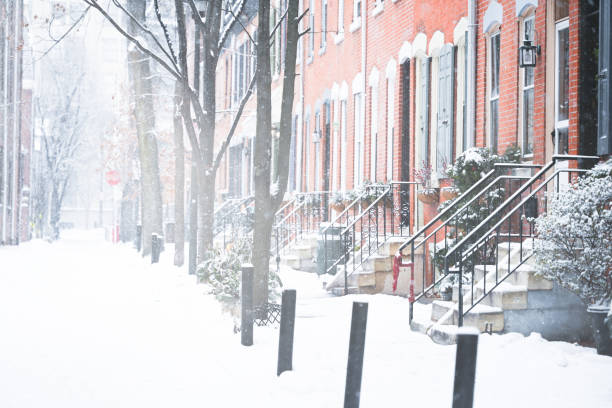 istock Center city Philadelphia during snow storm. 1947840630