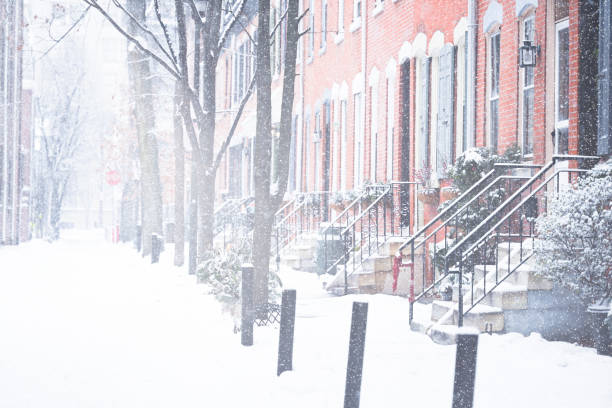 istock Center city Philadelphia during snow storm. 1947840645