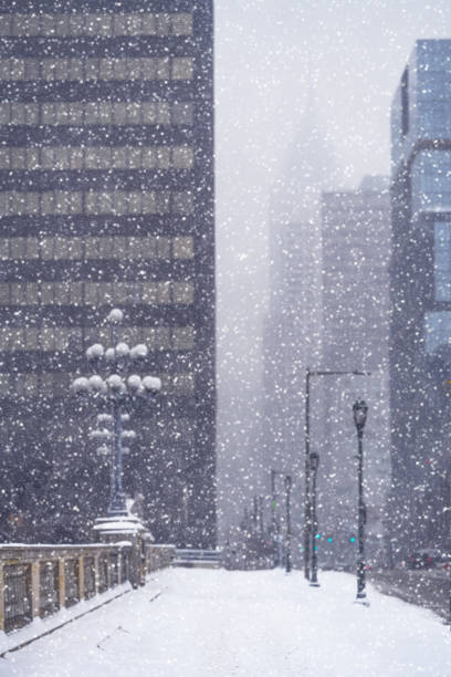 istock Center city Philadelphia during snow storm. 1947841168