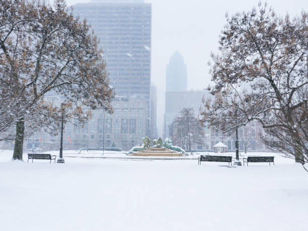 istock Center city Philadelphia during snow storm. 1947842749