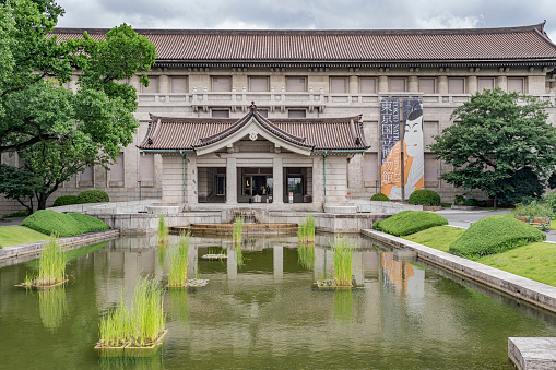 Tokyo Japan – June 21,2023: Tokyo National Museum that houses the largest collection of national treasures.