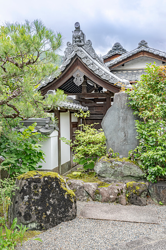 Kyoto, Japan - 13 June, 2023: Traditional Zen architecture in Japan.