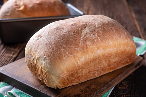 Freshly Baked Loaves of White Bread