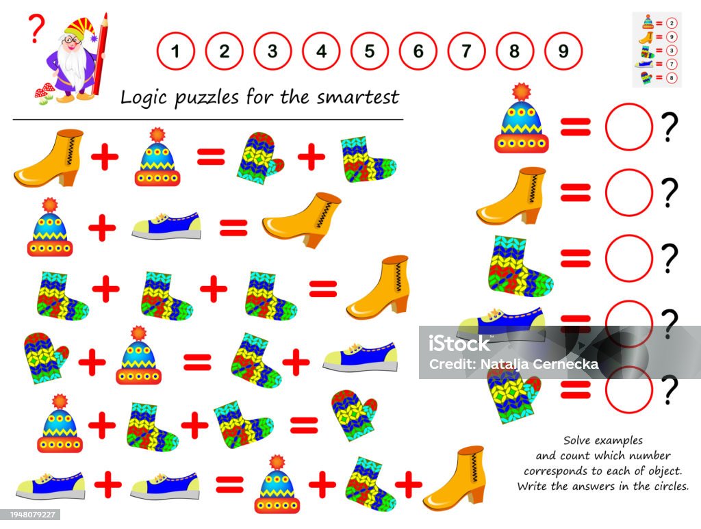 Solve Example Puzzle Mathematical Logic Puzzle Game Solve Examples And Count Which Number ...