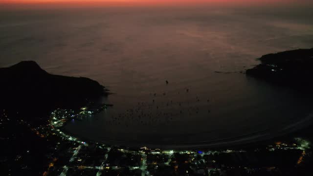 San Juan Del Sur at dusk time